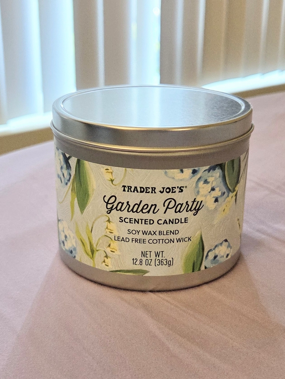 Trader Joe's Garden Party Scented Candle, Limited Edition